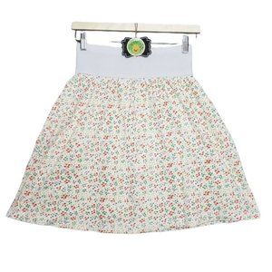 Christian Dior Retro Skirt Womens Petite XS White Pockets Floral Y2K Festival